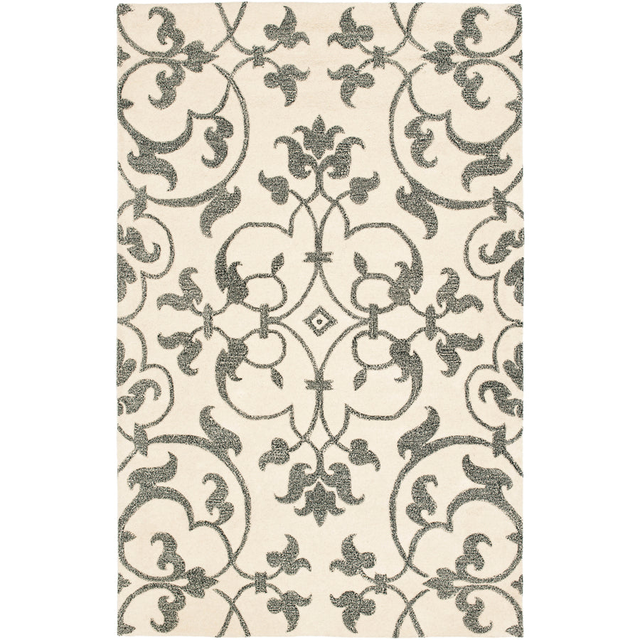 SAFAVIEH Soho Collection SOH840A Handmade Ivory/Grey Rug Image 1