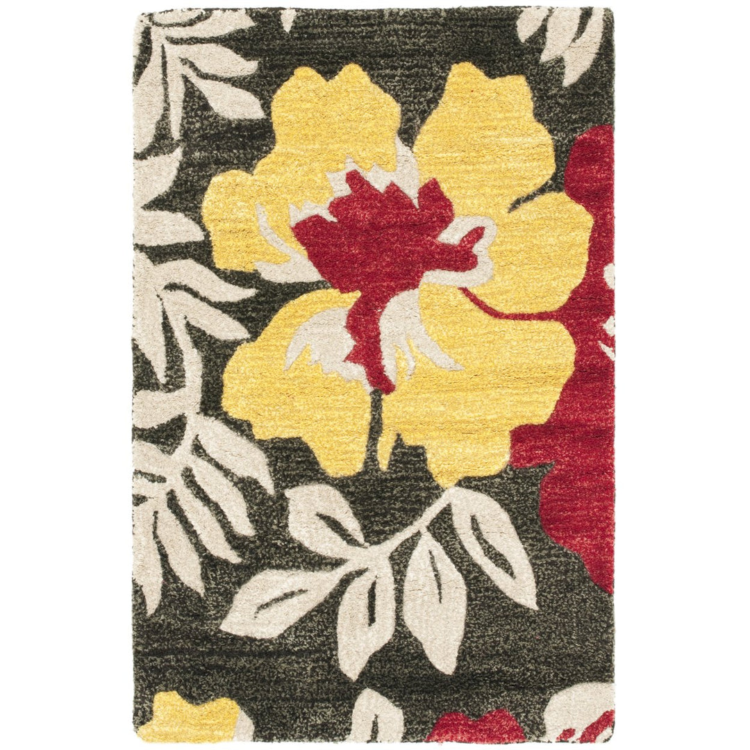 SAFAVIEH Soho SOH838A Handmade Brown / Multi Rug Image 8