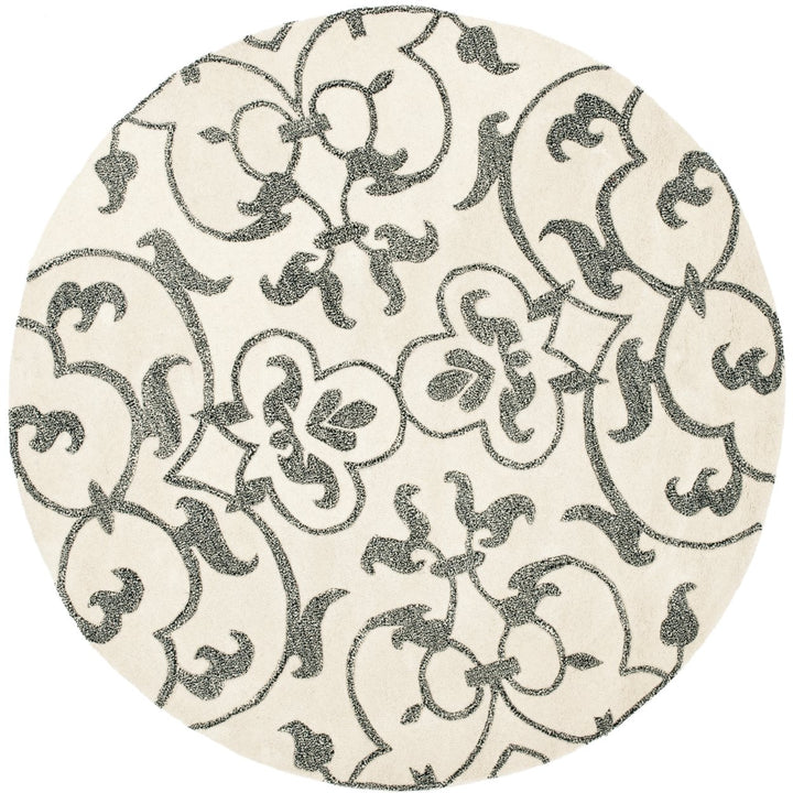 SAFAVIEH Soho Collection SOH840A Handmade Ivory/Grey Rug Image 4