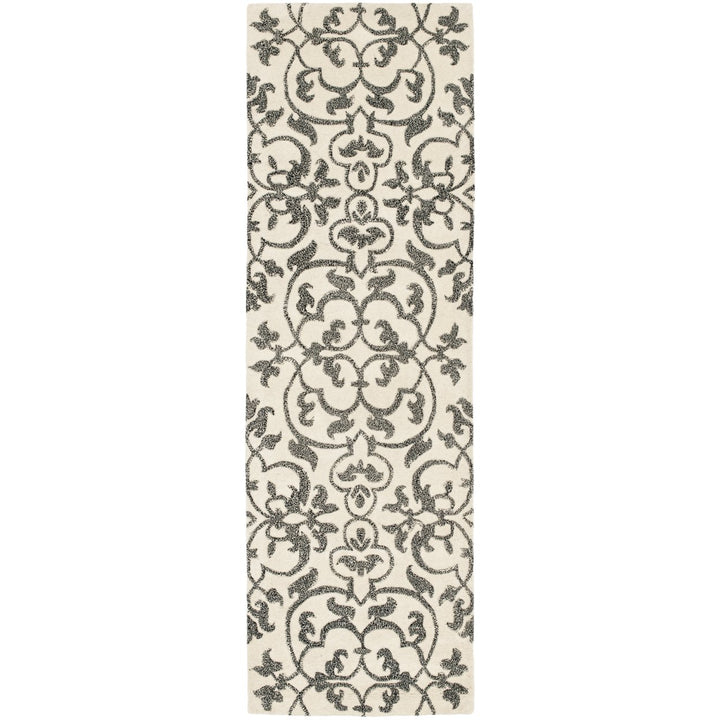 SAFAVIEH Soho Collection SOH840A Handmade Ivory/Grey Rug Image 5