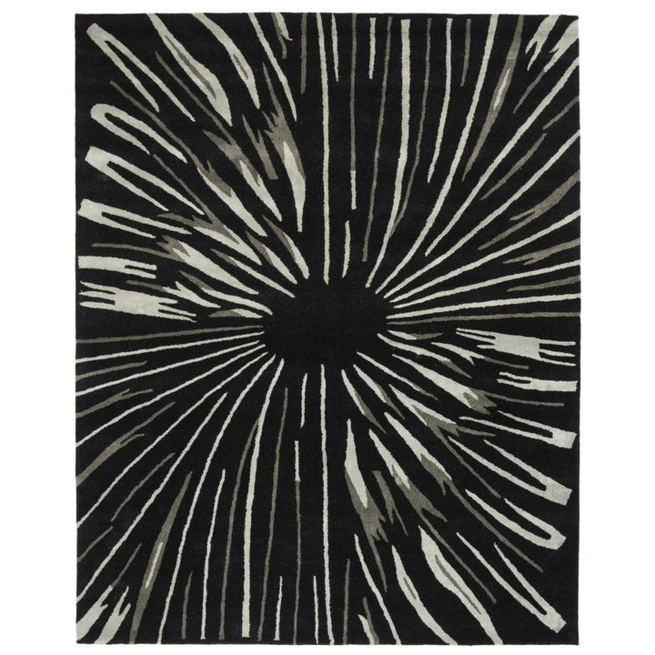 SAFAVIEH Soho SOH845A Handmade Black / Multi Rug Image 1