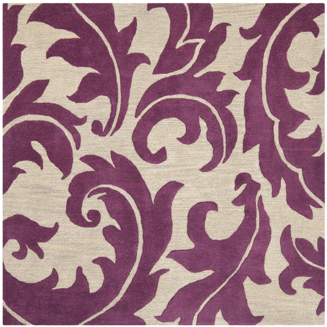 SAFAVIEH Soho SOH841B Handmade Purple / Beige Rug Image 6