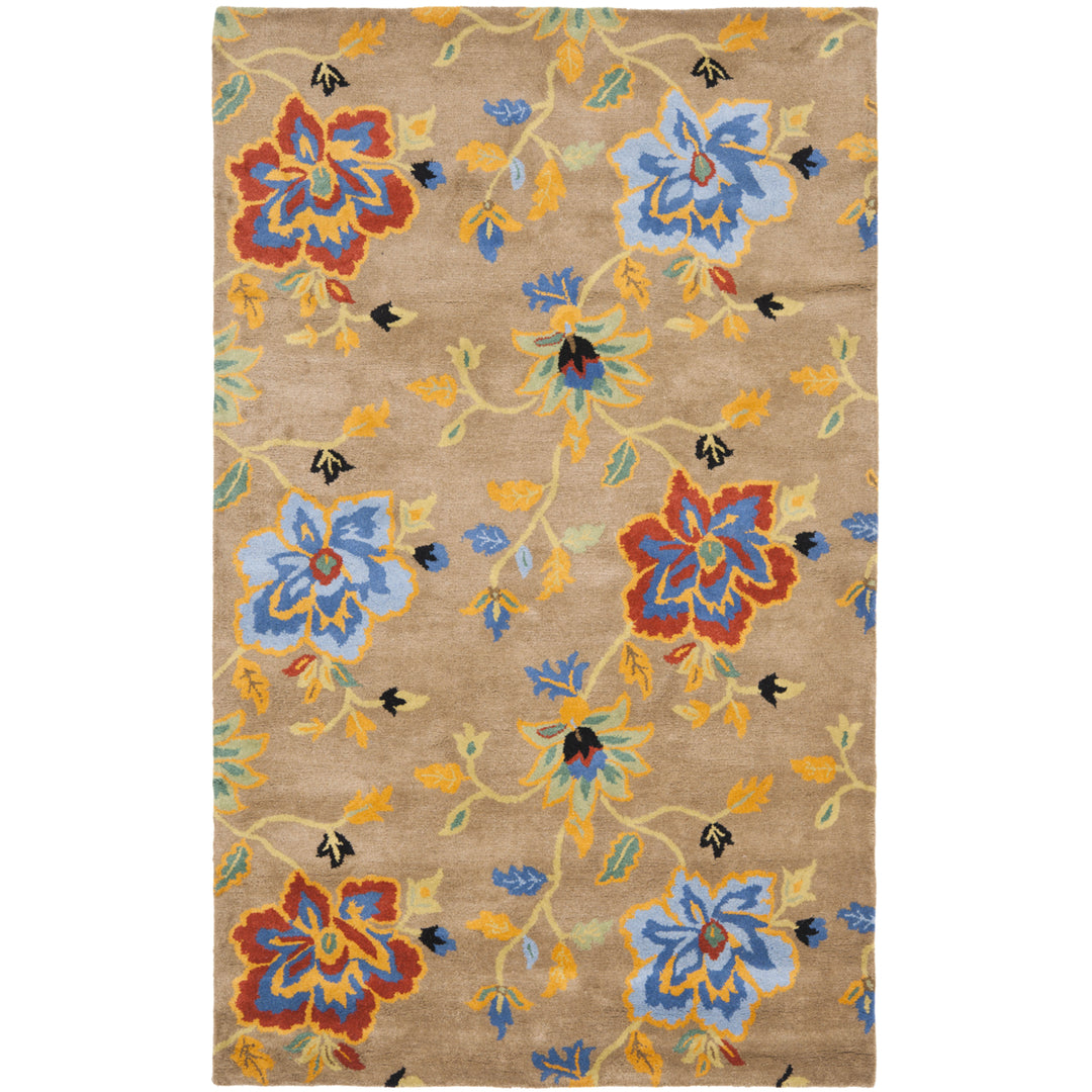 SAFAVIEH Soho SOH847A Handmade Brown / Multi Rug Image 1