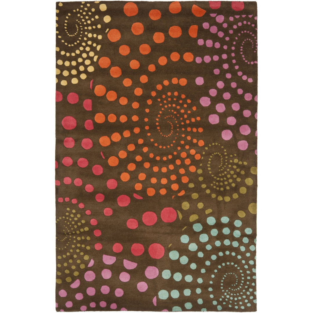 SAFAVIEH Soho SOH859A Handmade Brown / Multi Rug Image 1