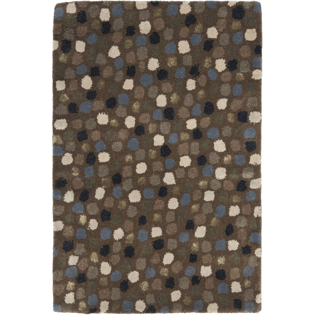 SAFAVIEH Soho SOH858A Handmade Dark Grey / Multi Rug Image 1