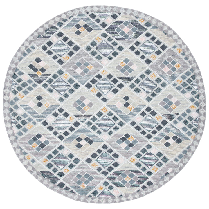 SAFAVIEH Soho Collection SOH876F Handmade Grey / Gold Rug Image 4