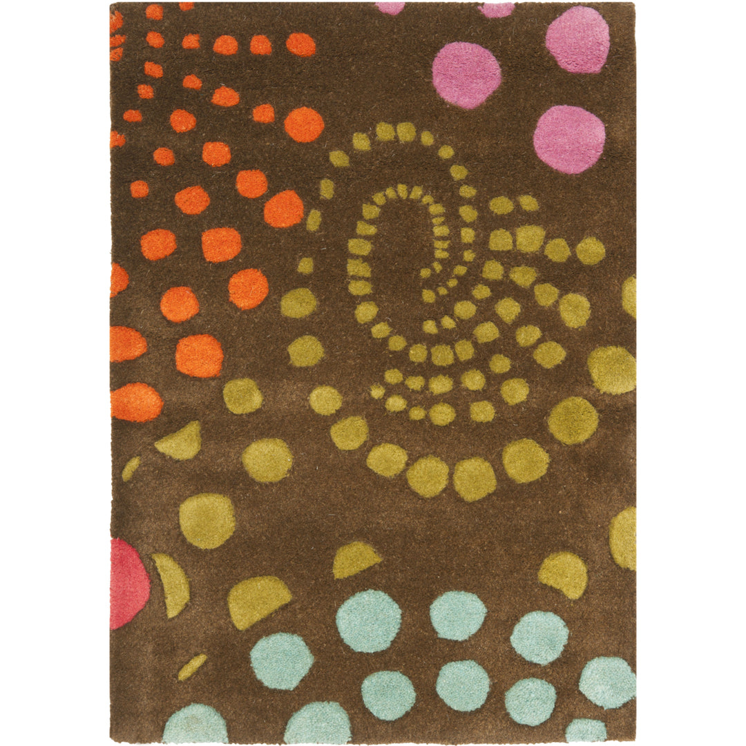 SAFAVIEH Soho SOH859A Handmade Brown / Multi Rug Image 8