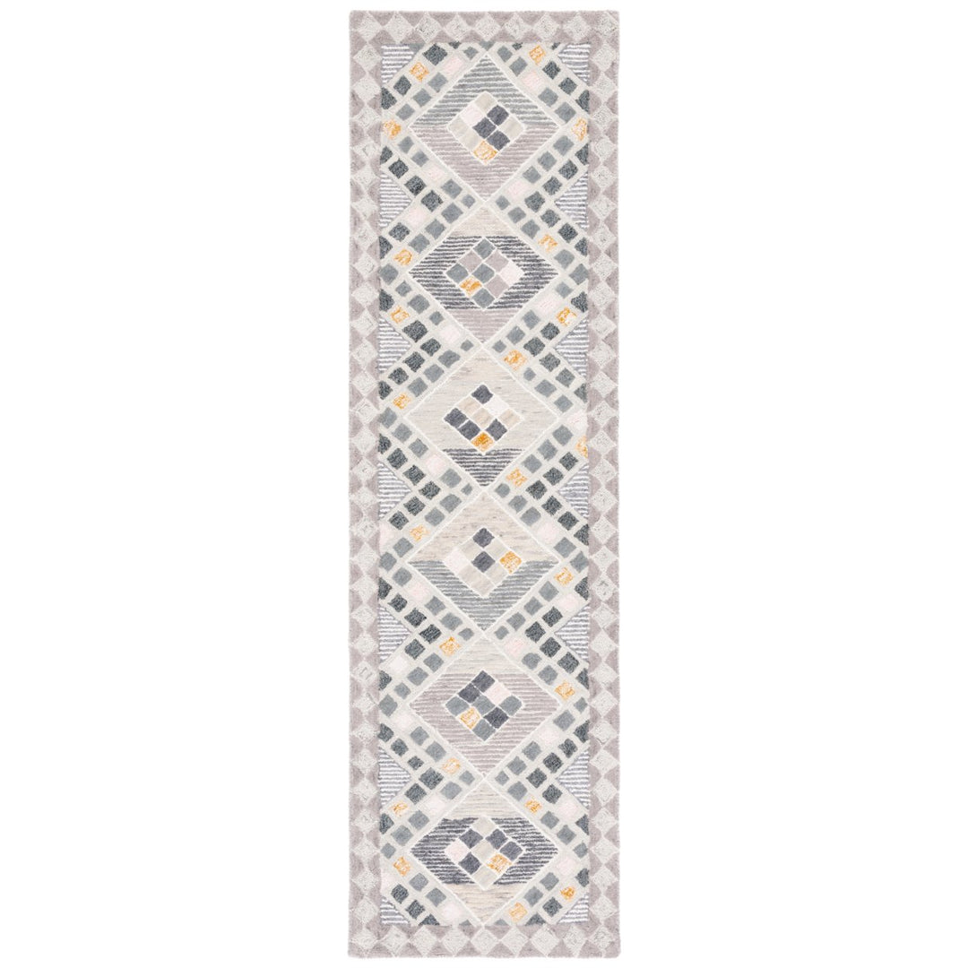 SAFAVIEH Soho Collection SOH876F Handmade Grey / Gold Rug Image 1