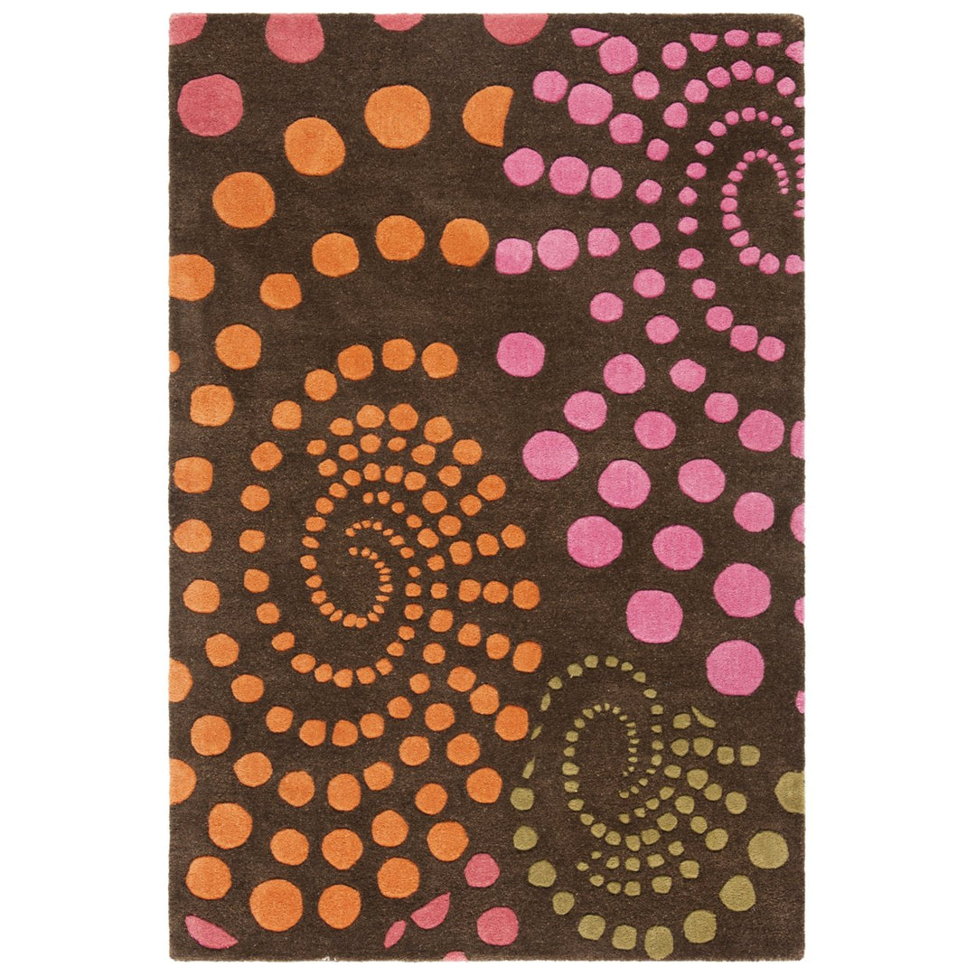 SAFAVIEH Soho SOH859A Handmade Brown / Multi Rug Image 1