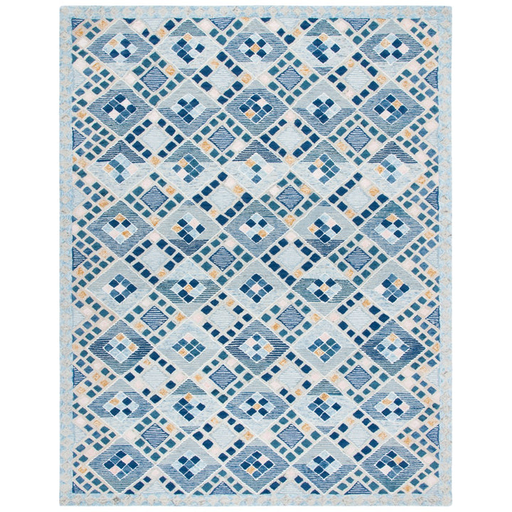 SAFAVIEH Soho Collection SOH876N Handmade Navy / Blue Rug Image 1