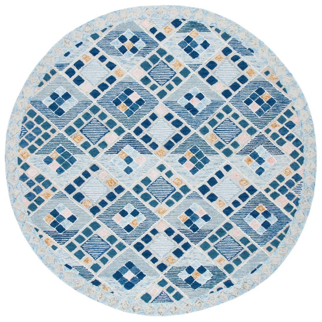 SAFAVIEH Soho Collection SOH876N Handmade Navy / Blue Rug Image 4