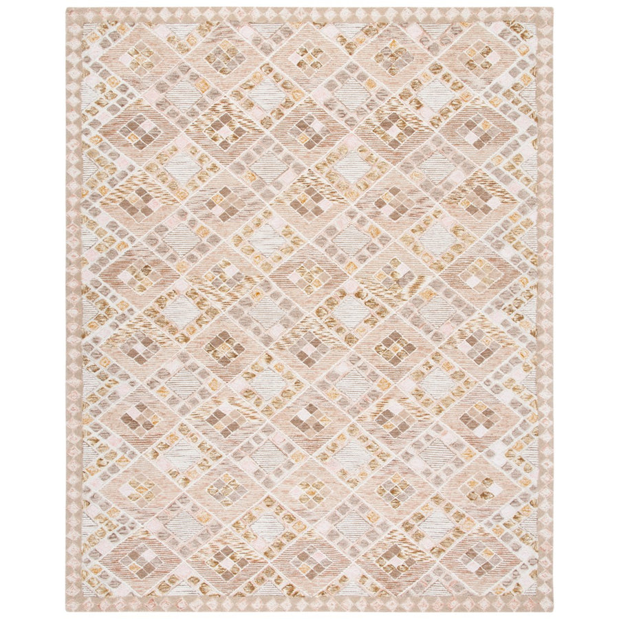 SAFAVIEH Soho Collection SOH876U Handmade Pink/Taupe Rug Image 1