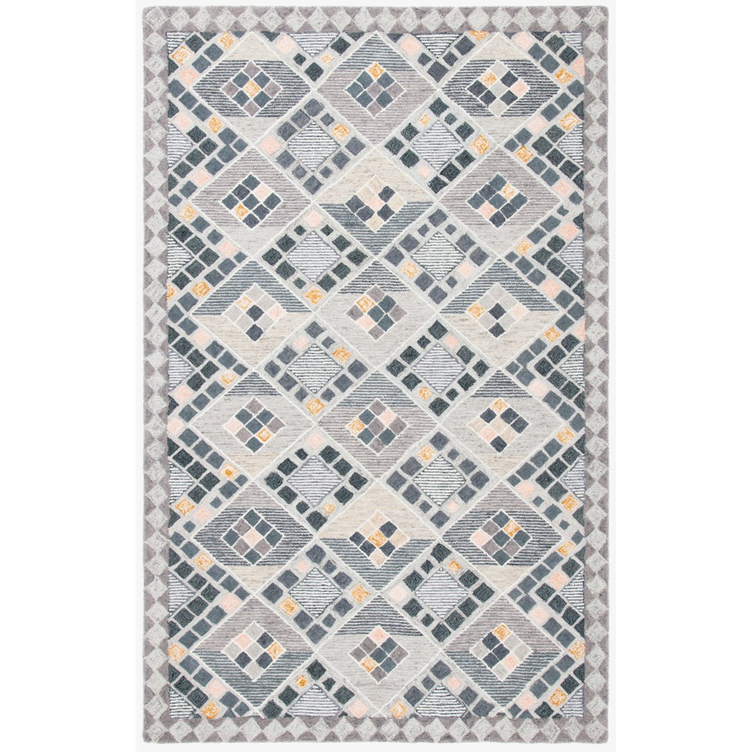 SAFAVIEH Soho Collection SOH876F Handmade Grey / Gold Rug Image 1