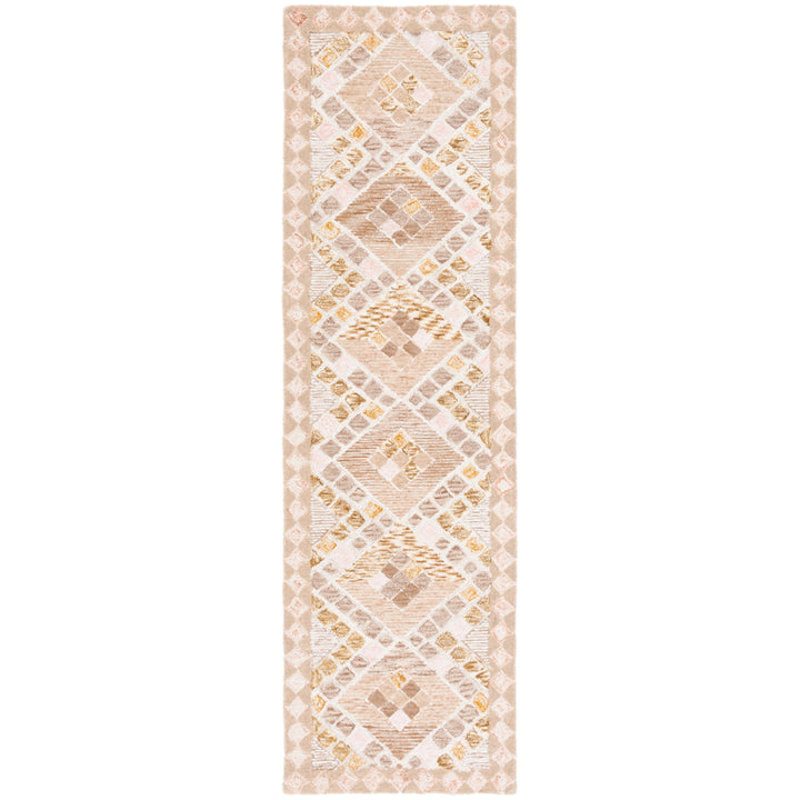 SAFAVIEH Soho Collection SOH876U Handmade Pink/Taupe Rug Image 5