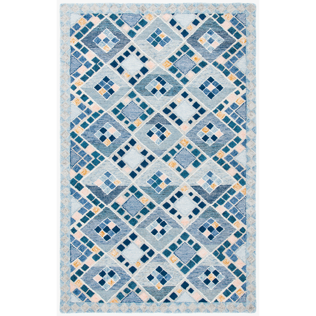 SAFAVIEH Soho Collection SOH876N Handmade Navy / Blue Rug Image 10