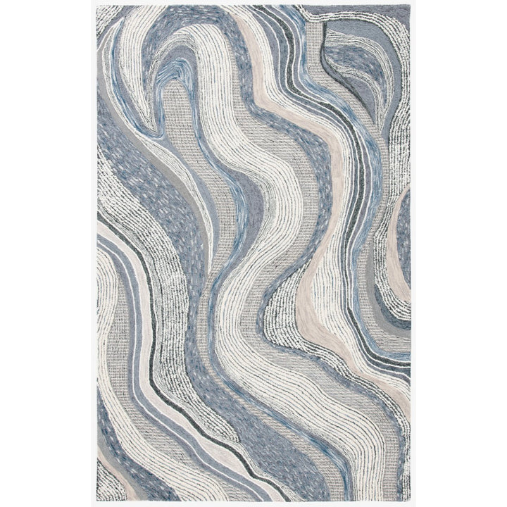 SAFAVIEH Soho Collection SOH879F Handmade Grey/Ivory Rug Image 1