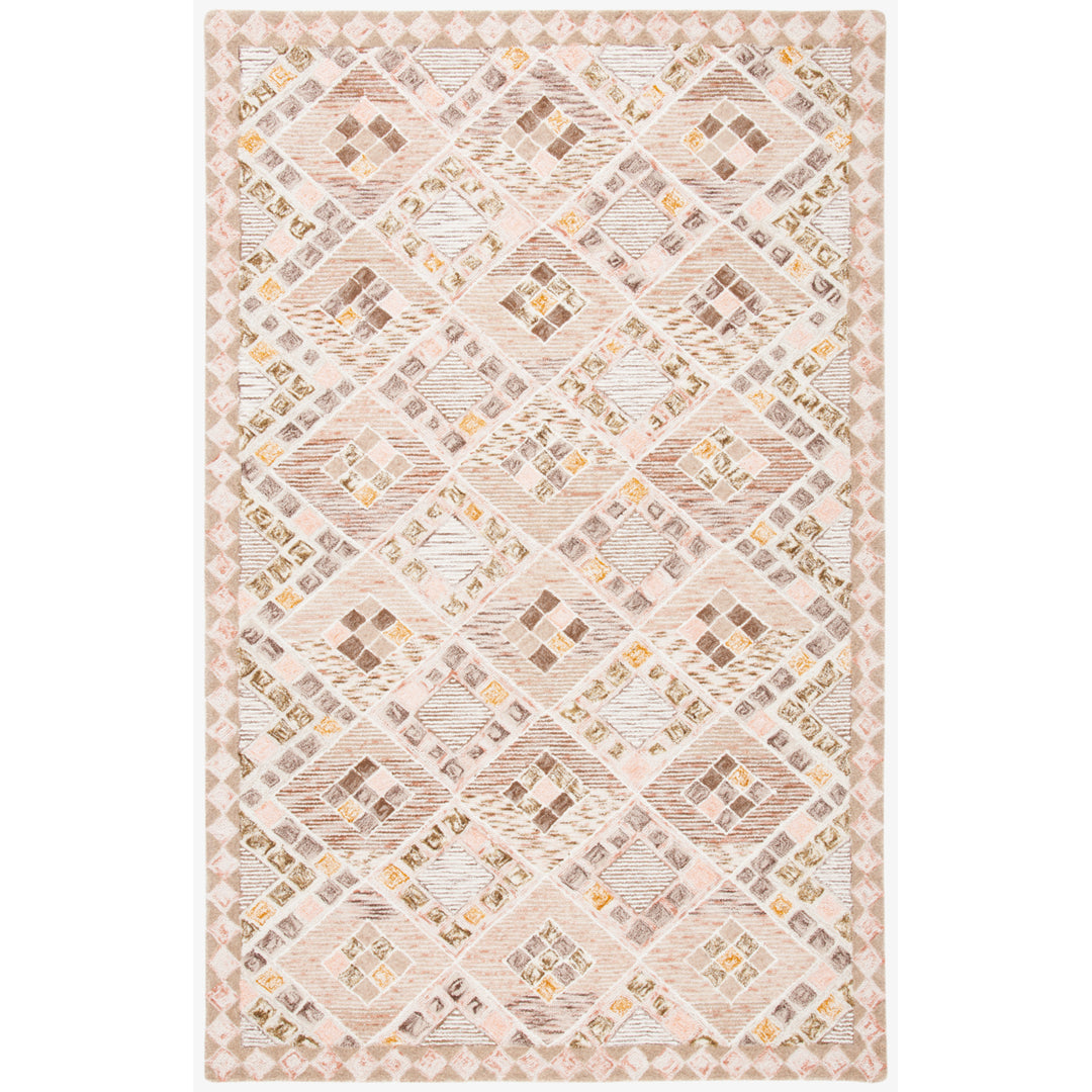 SAFAVIEH Soho Collection SOH876U Handmade Pink/Taupe Rug Image 10