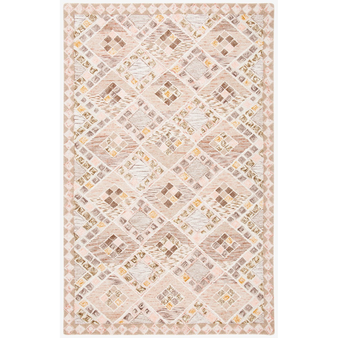 SAFAVIEH Soho Collection SOH876U Handmade Pink/Taupe Rug Image 1