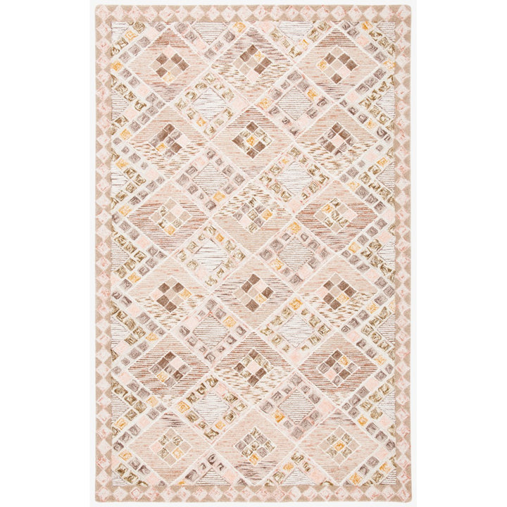 SAFAVIEH Soho Collection SOH876U Handmade Pink/Taupe Rug Image 1