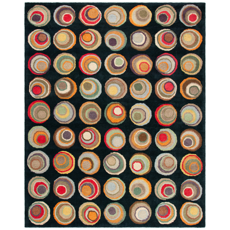 SAFAVIEH Soho SOH921A Handmade Black / Multi Rug Image 1