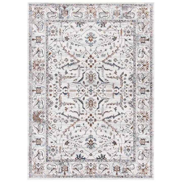 SAFAVIEH Sonoma Collection SON350A Ivory / Grey Rug Image 1