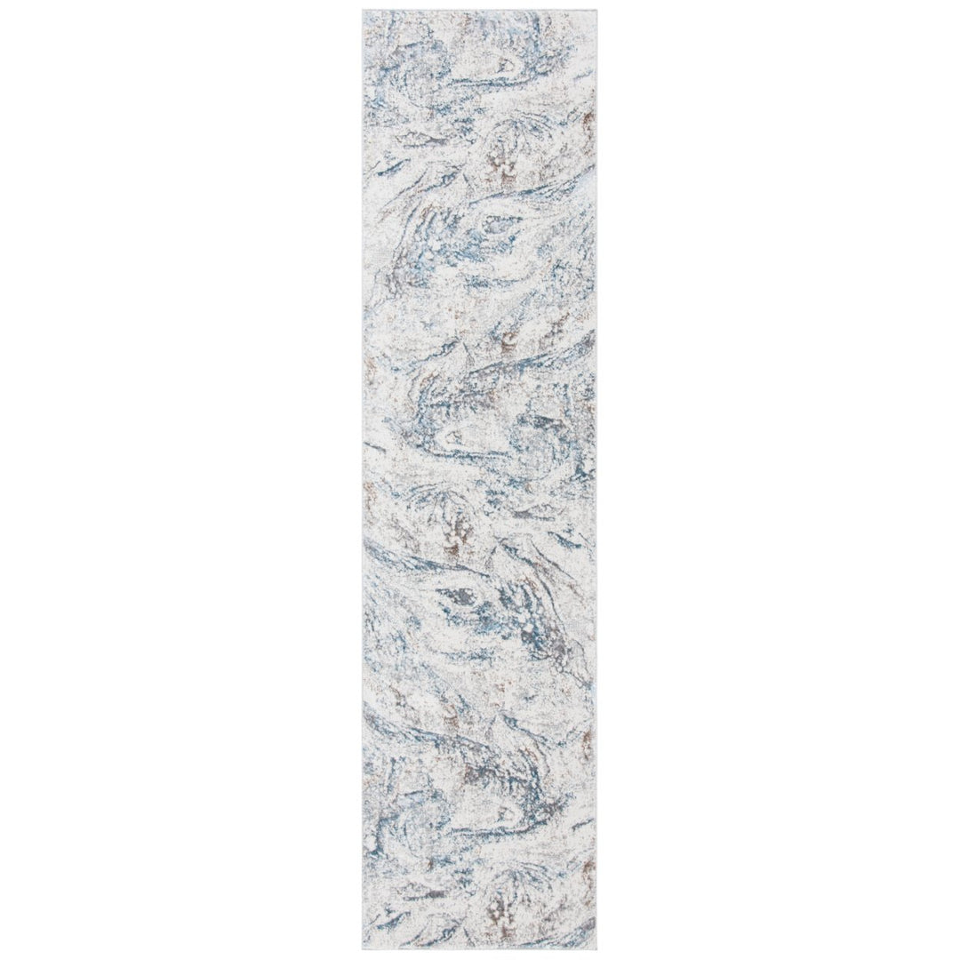 SAFAVIEH Sonoma Collection SON336A Ivory / Light Blue Rug Image 1