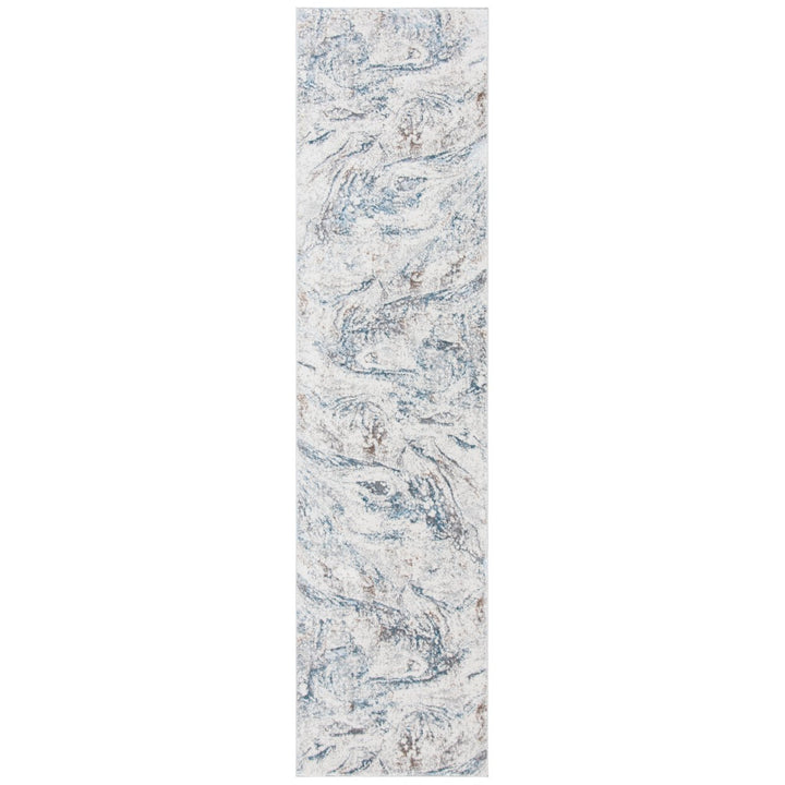 SAFAVIEH Sonoma Collection SON336A Ivory / Light Blue Rug Image 1