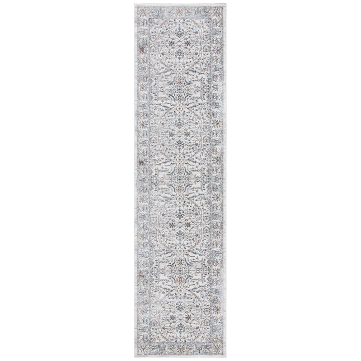 SAFAVIEH Sonoma Collection SON350A Ivory / Grey Rug Image 1