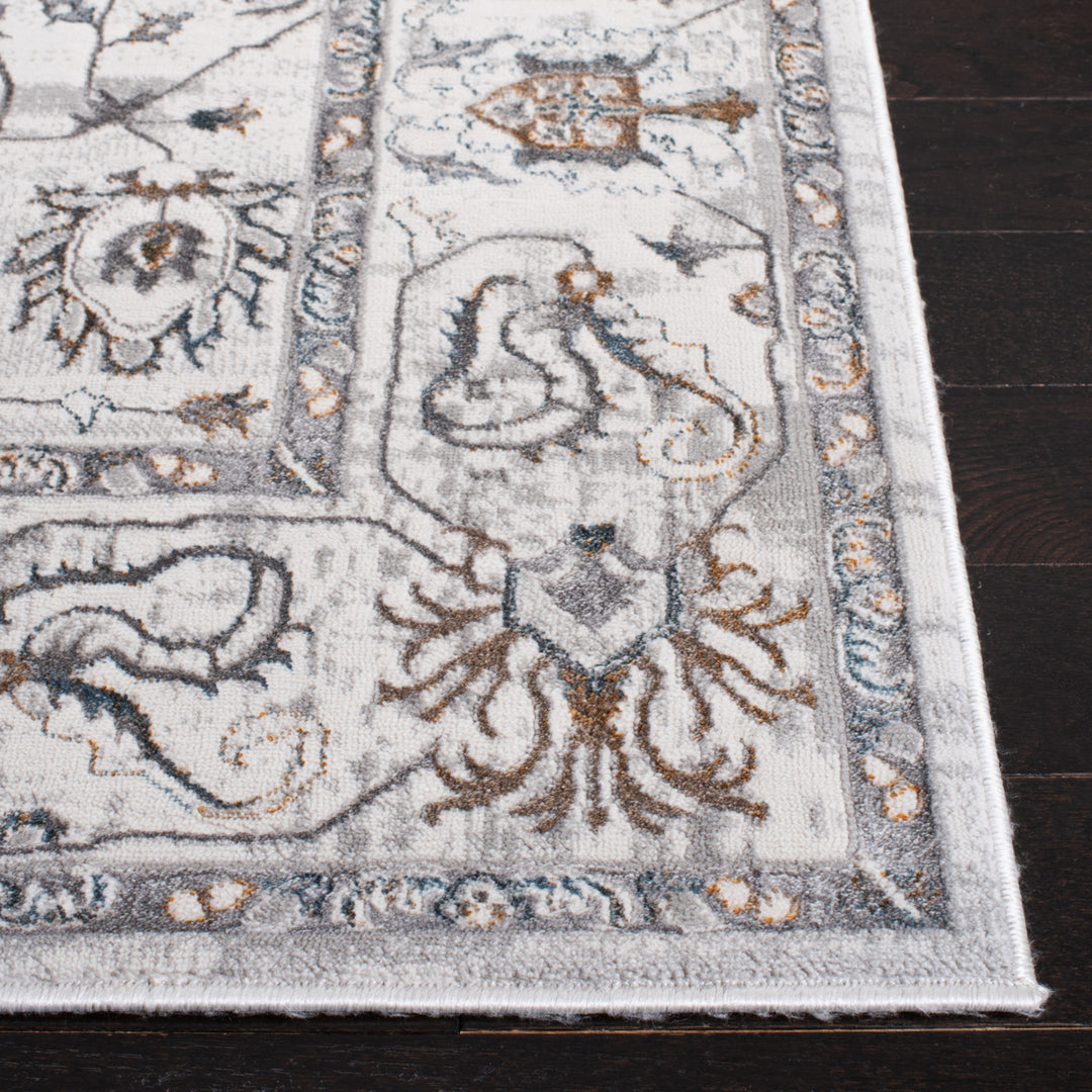 SAFAVIEH Sonoma Collection SON350A Ivory / Grey Rug Image 6
