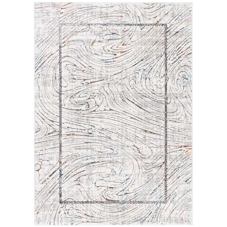 SAFAVIEH Sonoma Collection SON355A Ivory / Grey Rug Image 1