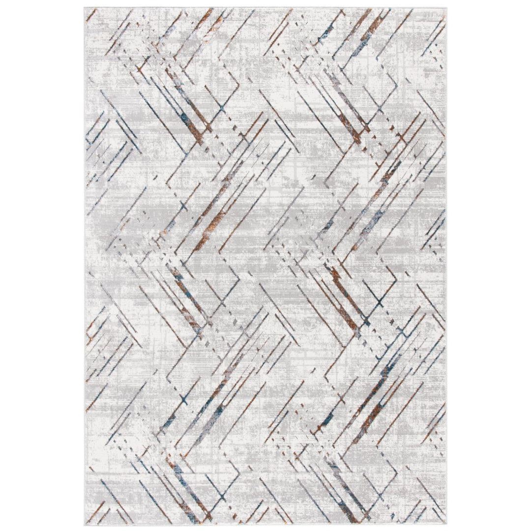 SAFAVIEH Sonoma Collection SON376A Ivory / Grey Rug Image 1