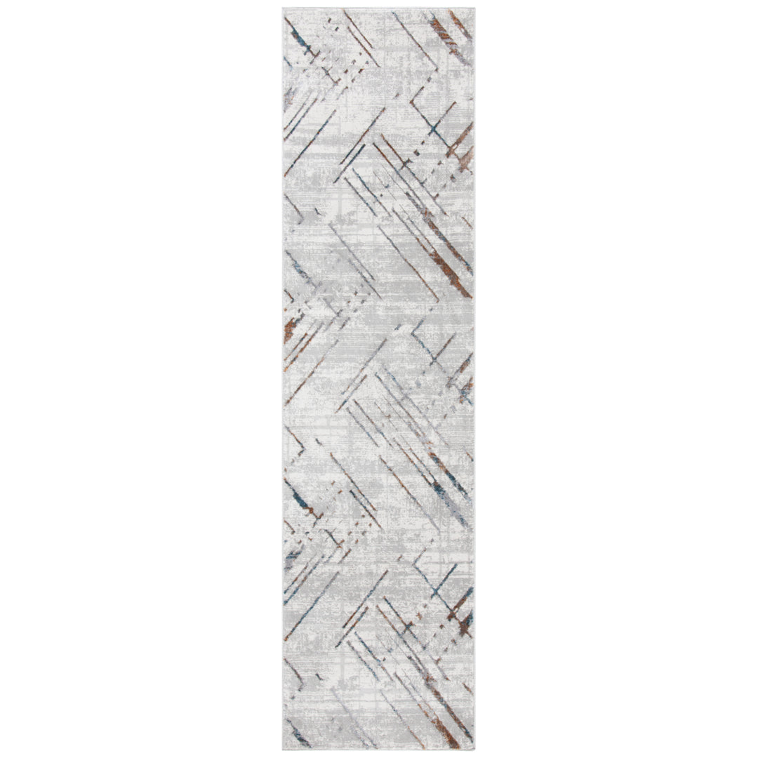 SAFAVIEH Sonoma Collection SON376A Ivory / Grey Rug Image 5
