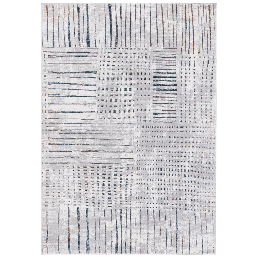 SAFAVIEH Sonoma Collection SON393F Grey / Ivory Rug Image 1