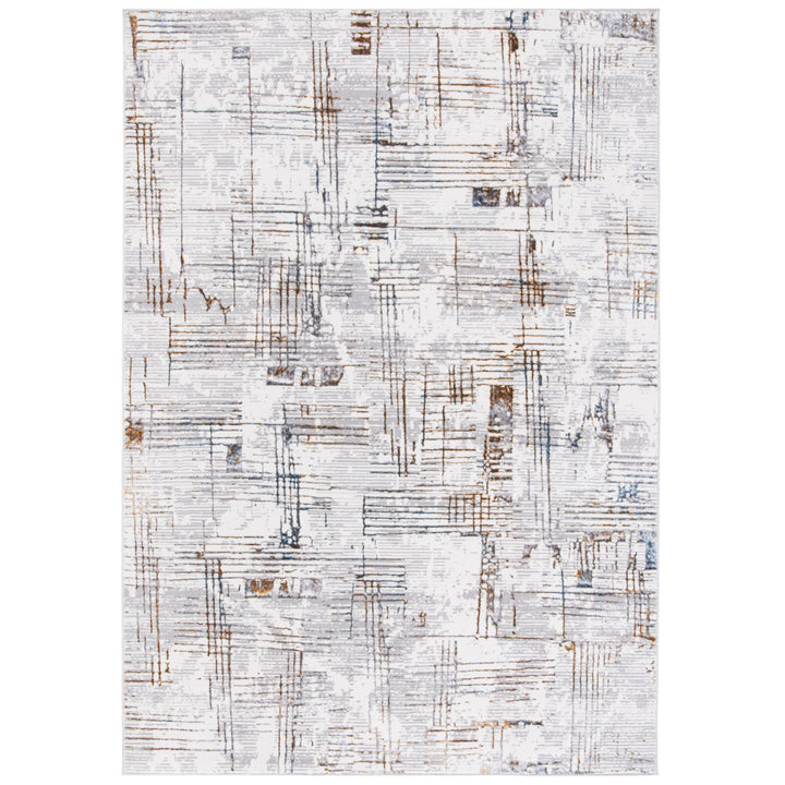 SAFAVIEH Sonoma Collection SON379F Grey / Ivory Rug Image 1