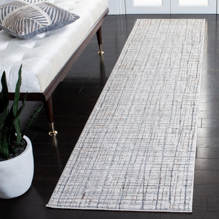 SAFAVIEH Sonoma Collection SON399A Ivory / Grey Rug Image 3