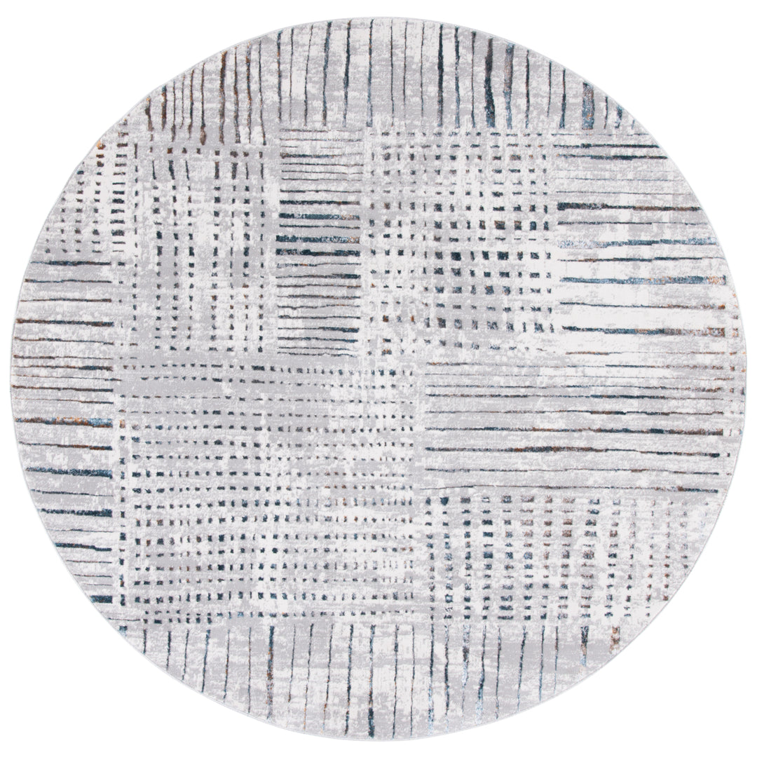 SAFAVIEH Sonoma Collection SON393F Grey / Ivory Rug Image 1