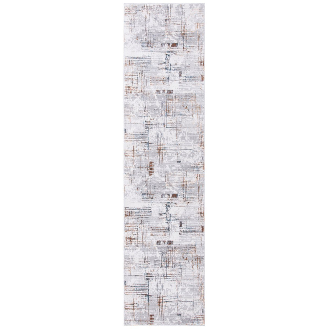 SAFAVIEH Sonoma Collection SON379F Grey / Ivory Rug Image 5