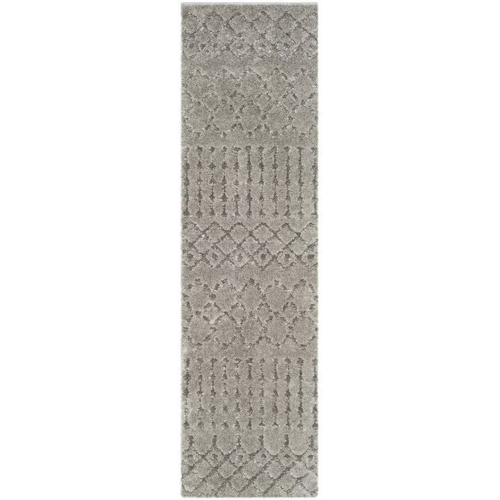 SAFAVIEH Sparta Shag Collection SPG509A Grey / Grey Rug Image 1