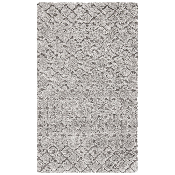 SAFAVIEH Sparta Shag Collection SPG509A Grey / Grey Rug Image 1