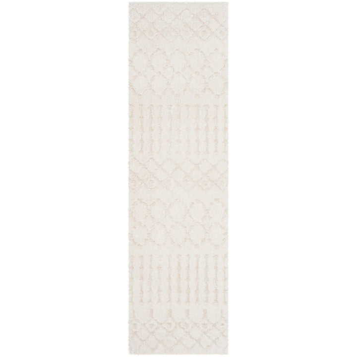 SAFAVIEH Sparta Shag Collection SPG509B Creme / Creme Rug Image 1