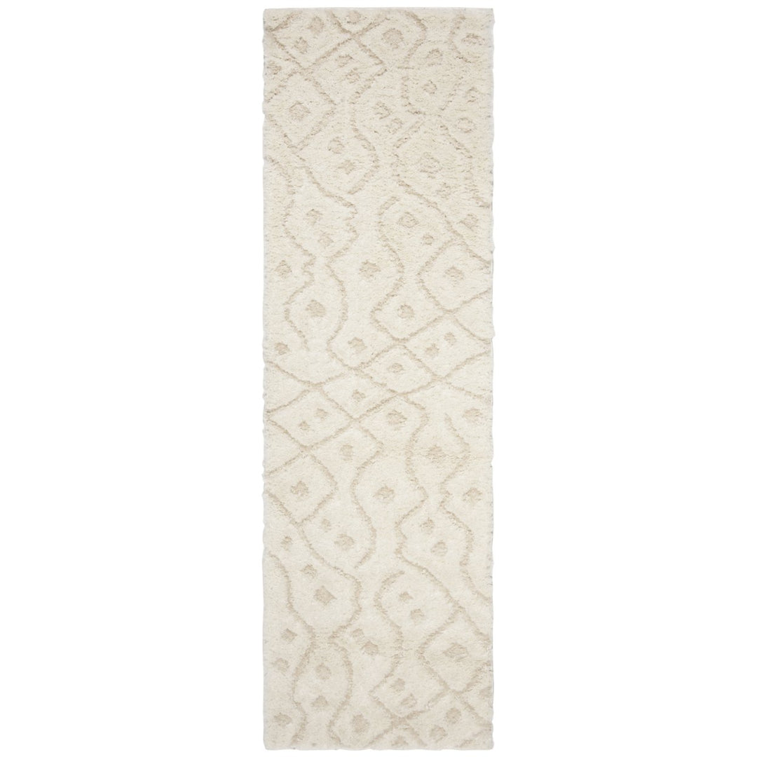 SAFAVIEH Sparta Shag Collection SPG511D Ivory / Beige Rug Image 1