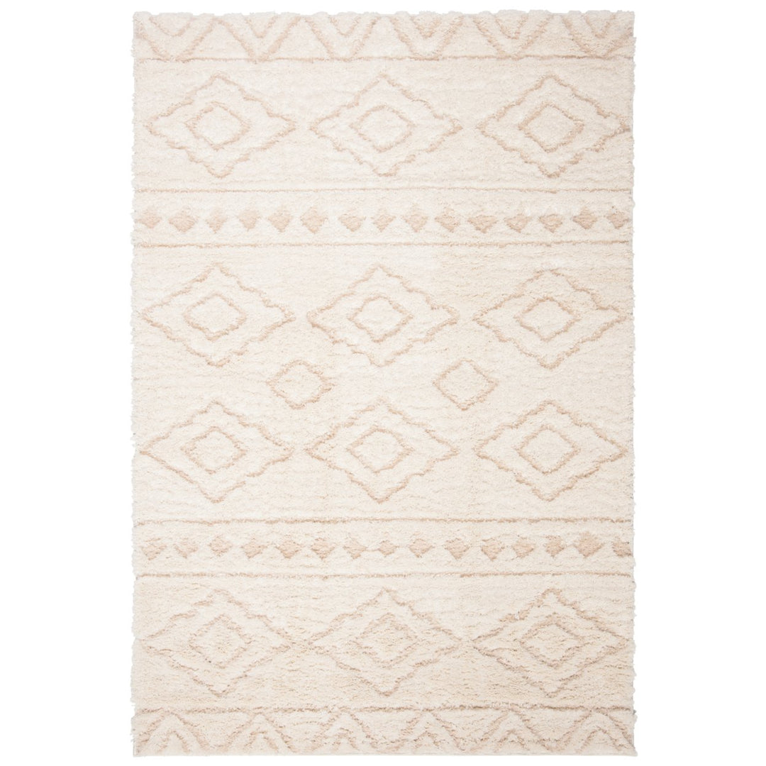 SAFAVIEH Sparta Shag Collection SPG513D Ivory / Beige Rug Image 1