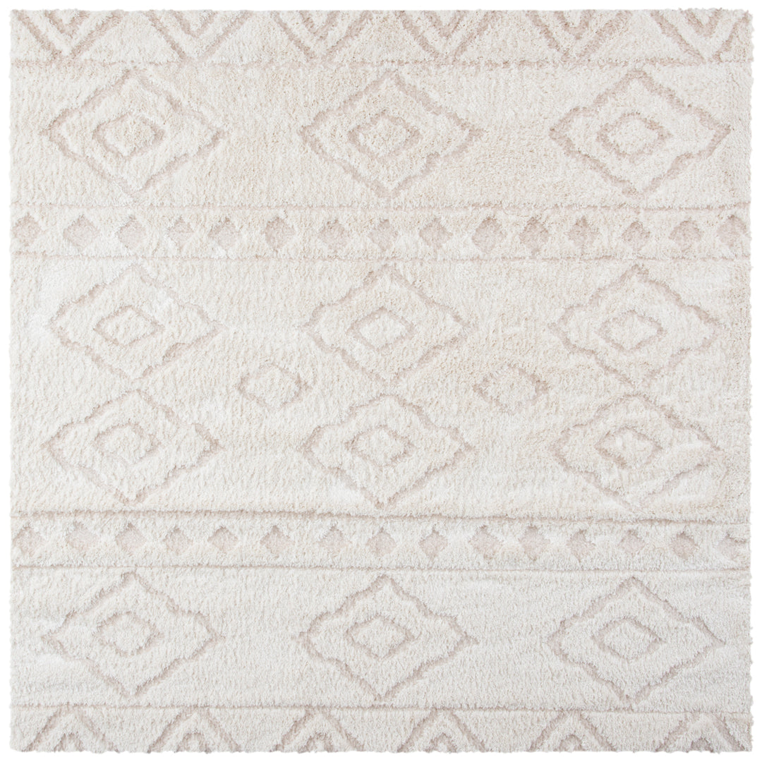 SAFAVIEH Sparta Shag Collection SPG513D Ivory / Beige Rug Image 5