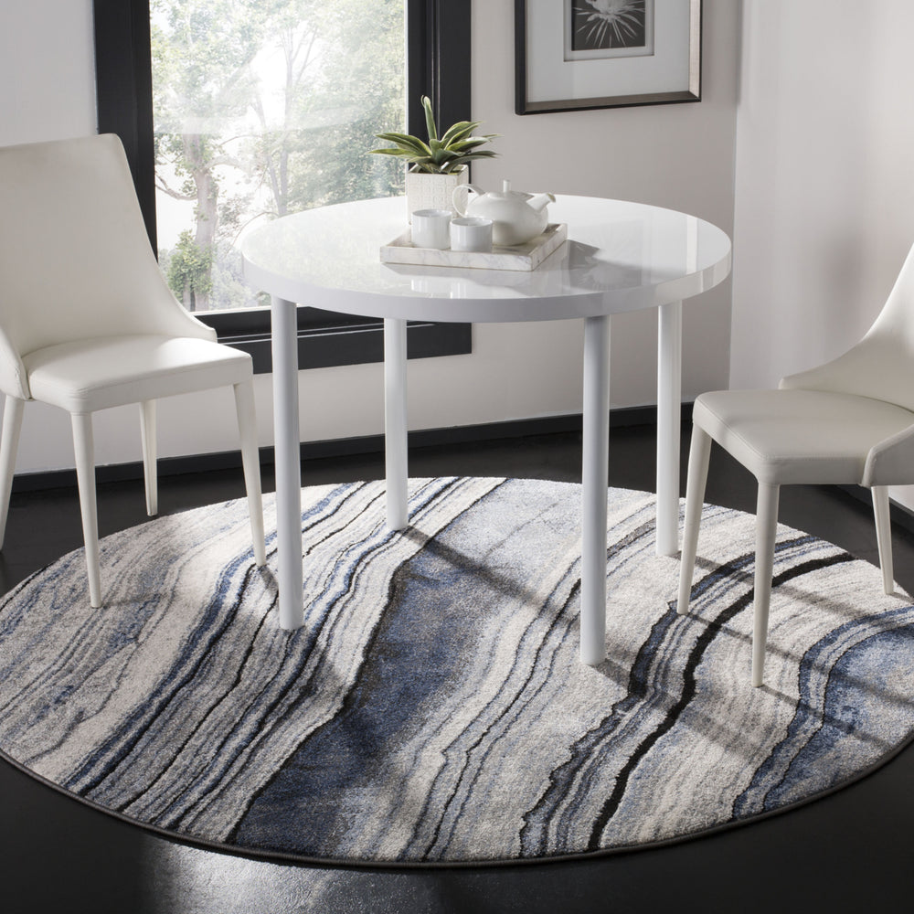 SAFAVIEH Spirit Collection SPR120M Blue / Grey Rug Image 2