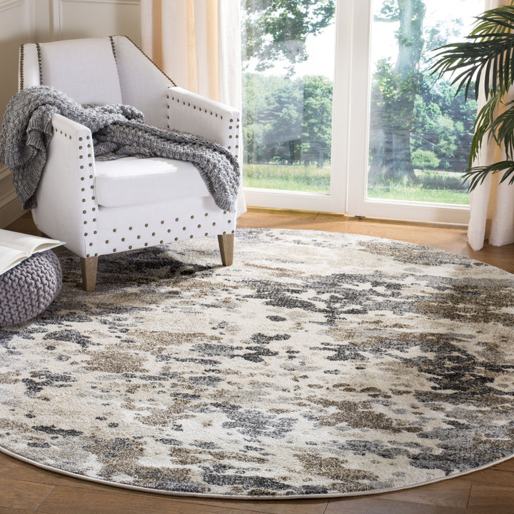SAFAVIEH Spirit Collection SPR123A Taupe / Ivory Rug Image 2