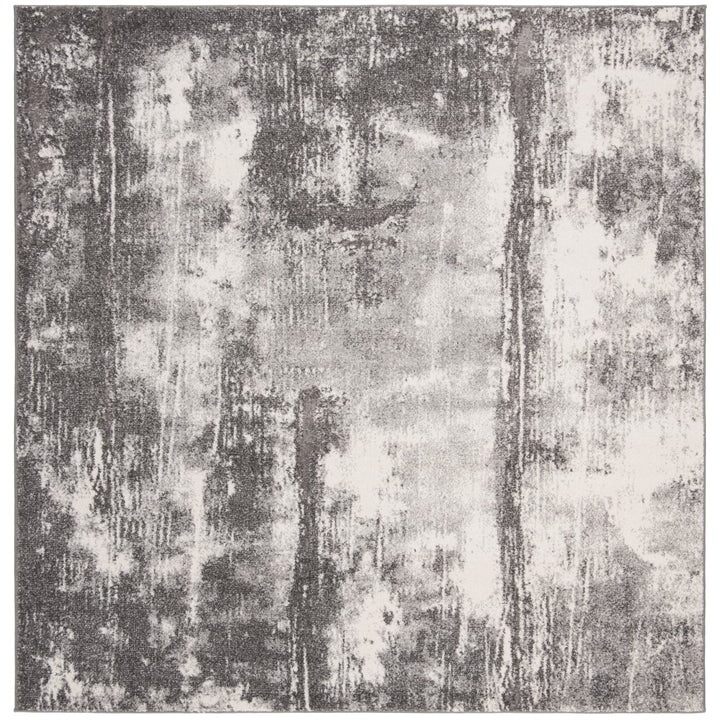 SAFAVIEH Spirit SPR127F Dark Grey / Ivory Rug Image 1