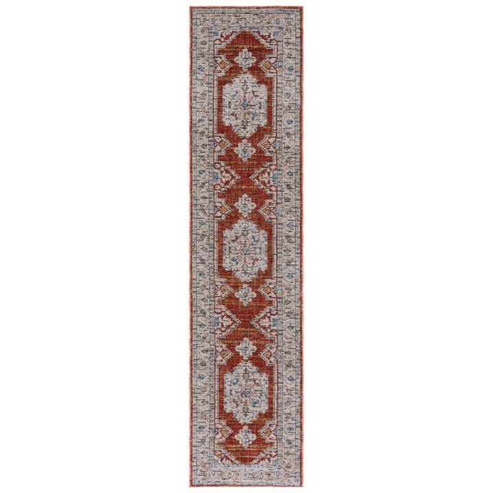 SAFAVIEH Sierra Collection SRA412A Ivory / Rust Rug Image 1