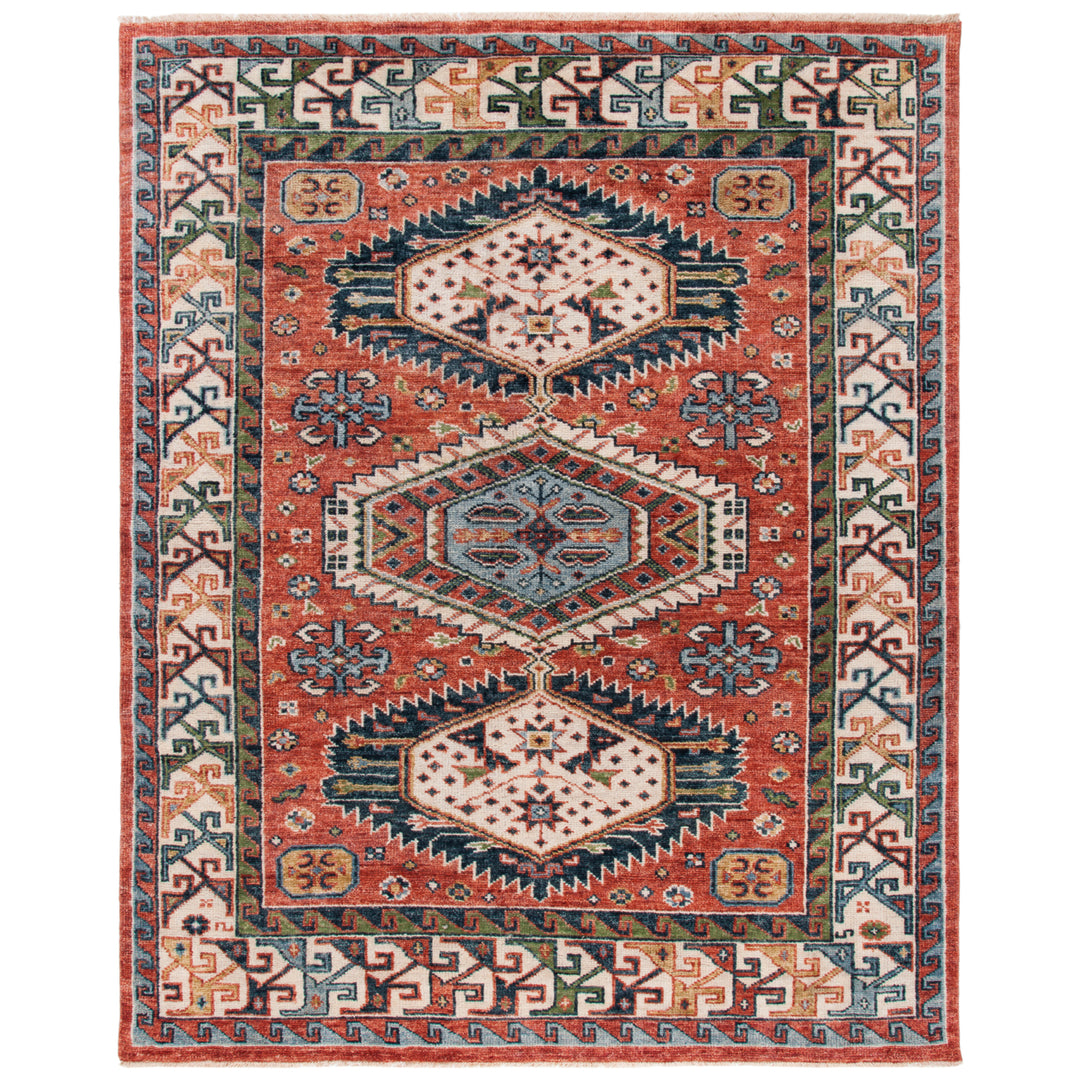 SAFAVIEH SRK119Q Samarkand Red / Beige Image 2