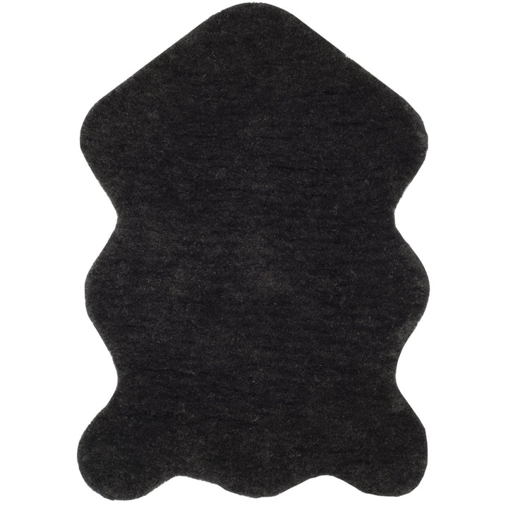 SAFAVIEH Sheep Shag SSG101C Handwoven Charcoal Rug Image 1