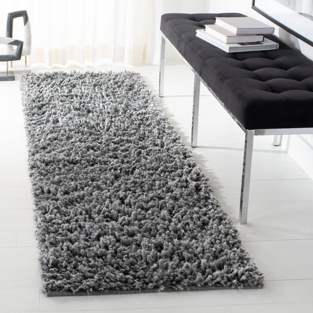 SAFAVIEH Sheep Shag SSG212G Handwoven Silver Rug Image 2